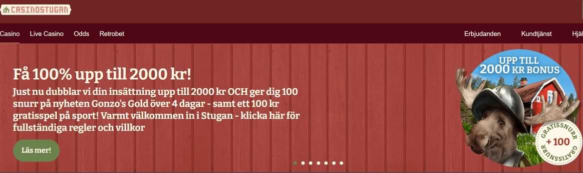 Casinostugan Välkomstbonus