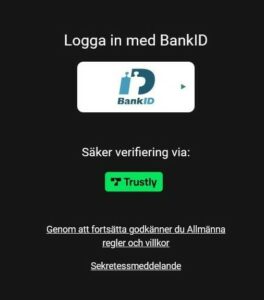 Logga in med BankID