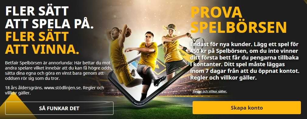 prova Spelbörsen Betfair