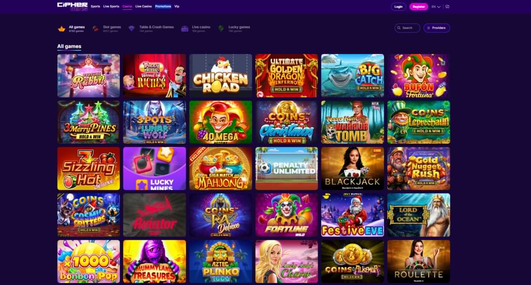 Cipherwins Casino Spel