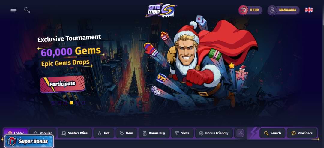Spinlander website Officiella webbplatsen för Spinlander Casino