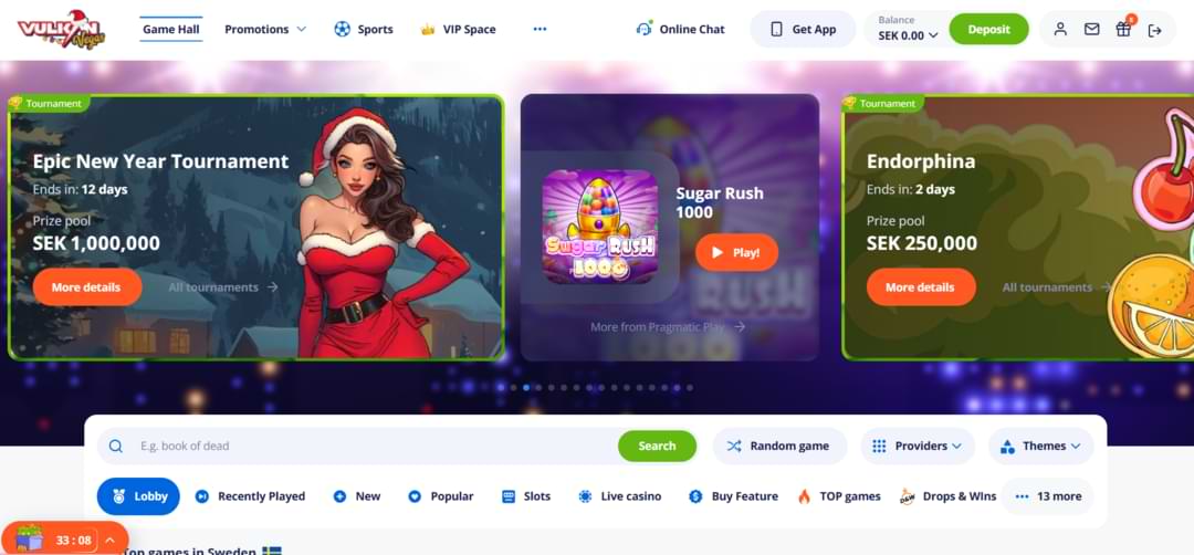 Officiella webbplatsen för Vulkan Vegas Casino